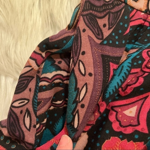 Vintage Cross Country Fashions Midi Skirt Paisley Floral - Picture 9 of 12